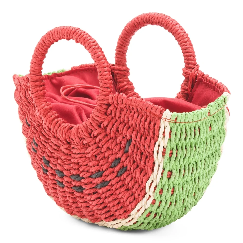 NEW Watermelon Straw Handbag